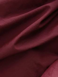 Red Shower Resistant Longline Padded Coat