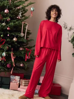 Red Star Heart Soft Long Sleeve Pyjamas