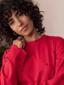 Red Star Heart Soft Long Sleeve Pyjamas