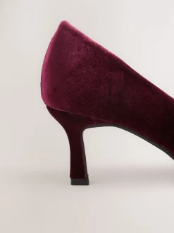 Red Velvet Forever Comfort Jewel Trim Pointed Court Heels