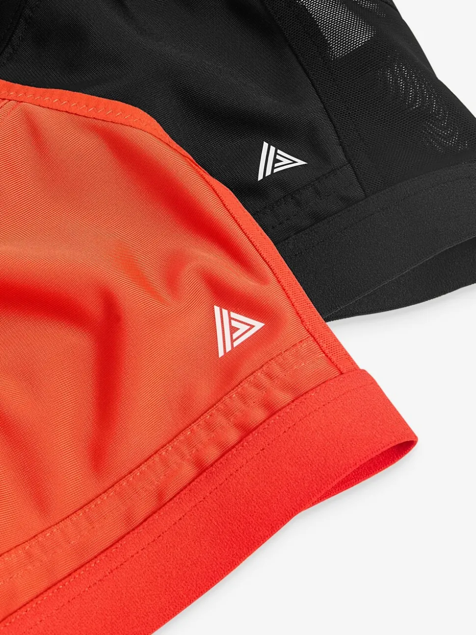 Red/Black Active Sports High Impact Dry Tech Crop Tops 2 Pack