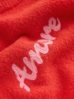 Red/Pink Cosy Embroidered Valentines Jumper