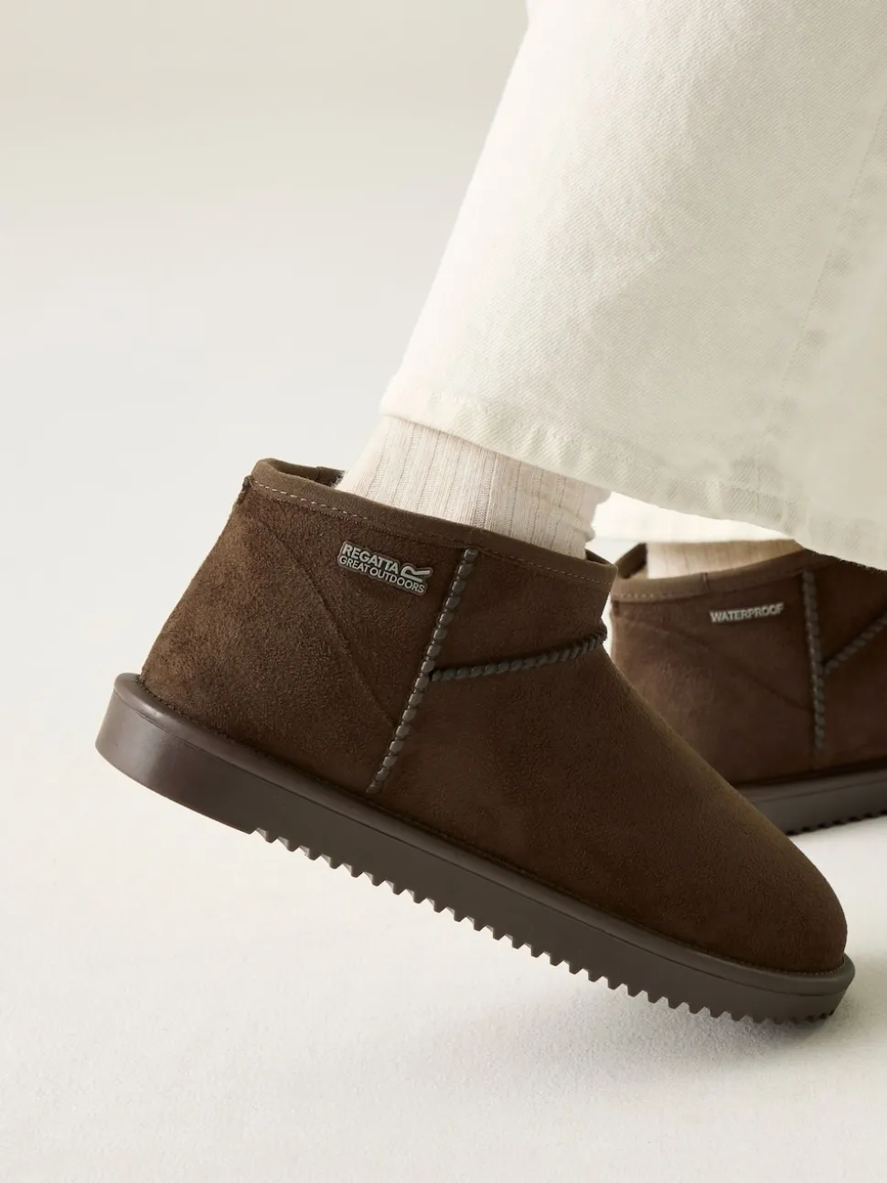 Regatta Beige Adult Risley Short Cosy Lined Waterproof Boots
