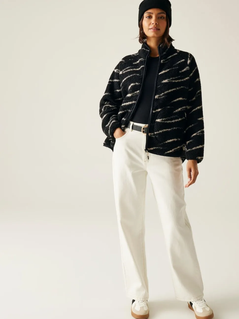 Regatta Black Frankie Borg Full Zip Fleece