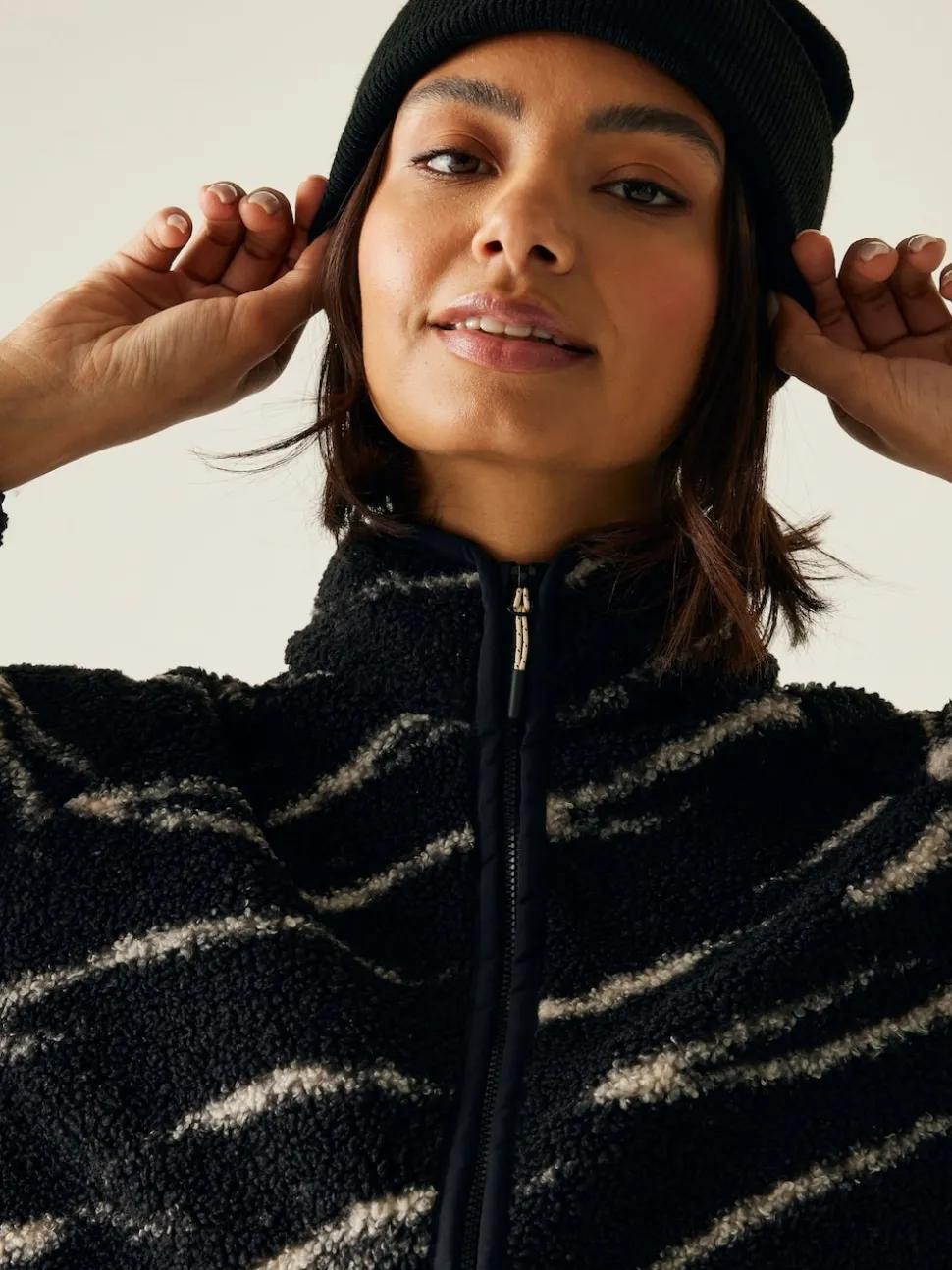 Regatta Black Frankie Borg Full Zip Fleece