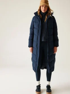 Regatta Blue Eloria Heavyweight Water Repellent Stretch Coat