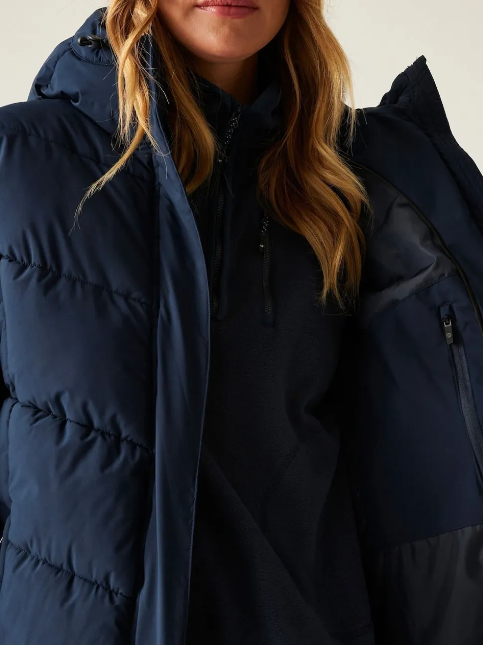 Regatta Blue Eloria Heavyweight Water Repellent Stretch Coat