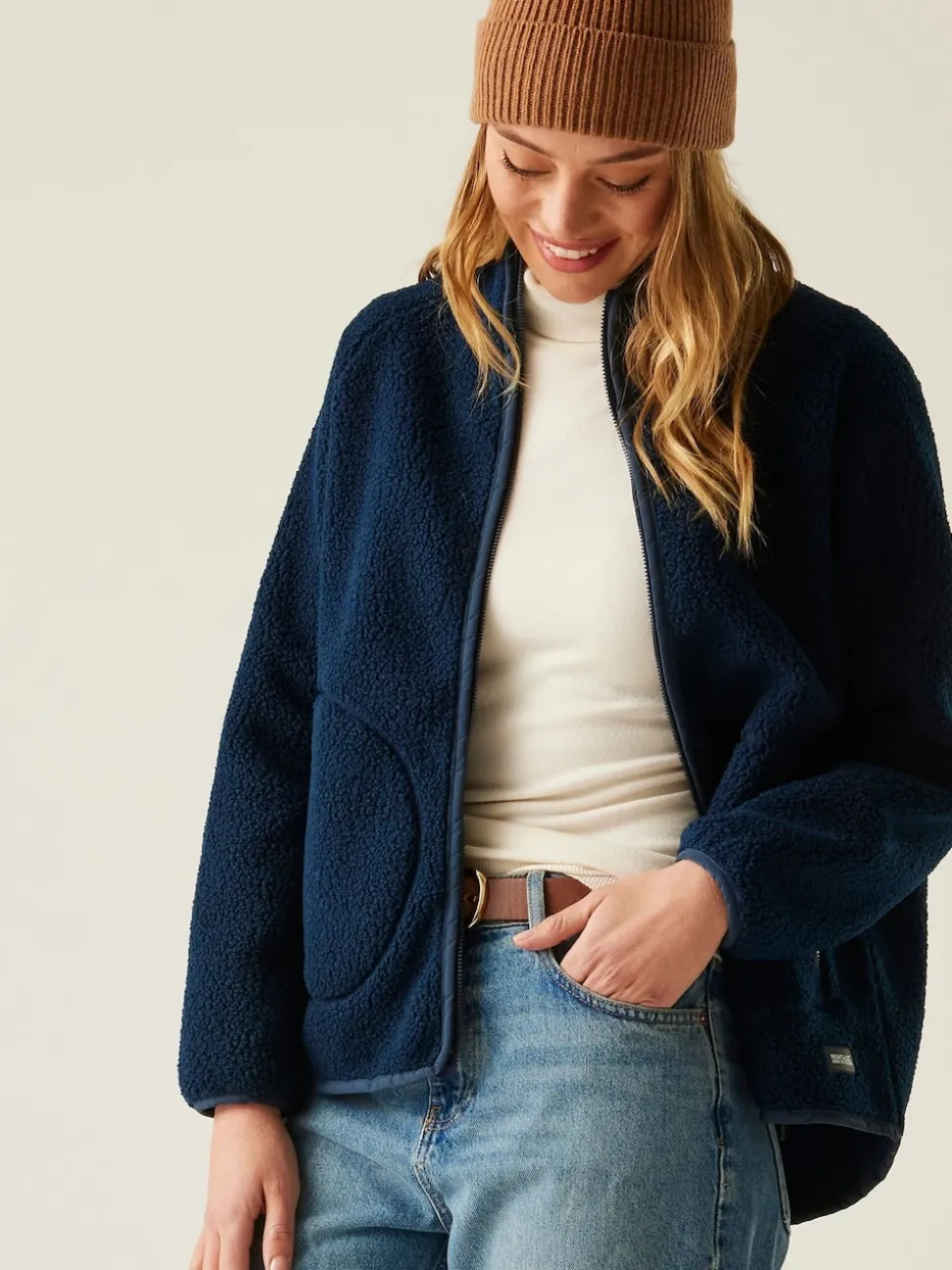 Regatta Blue Frankie Borg Full Zip Fleece