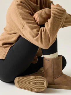 Regatta Brown Risley Mid Length Cosy Faux Fur Lined Waterproof Boots