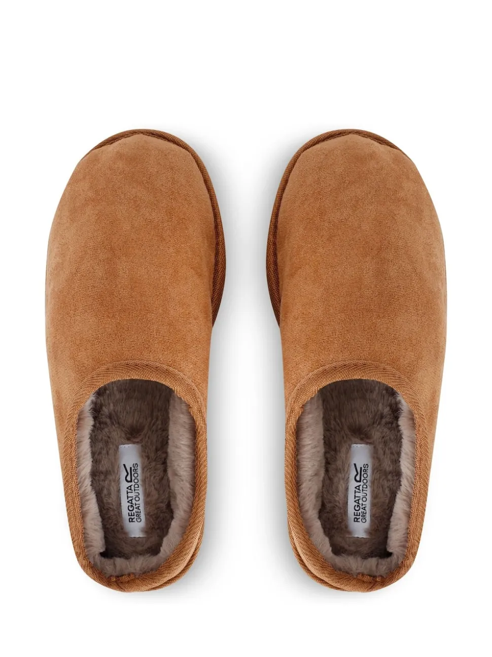 Regatta Brown Solace Slipper Faux Fur Slippers
