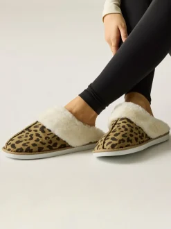 Regatta Brown Tulsy Boxed Cosy Lined Slippers