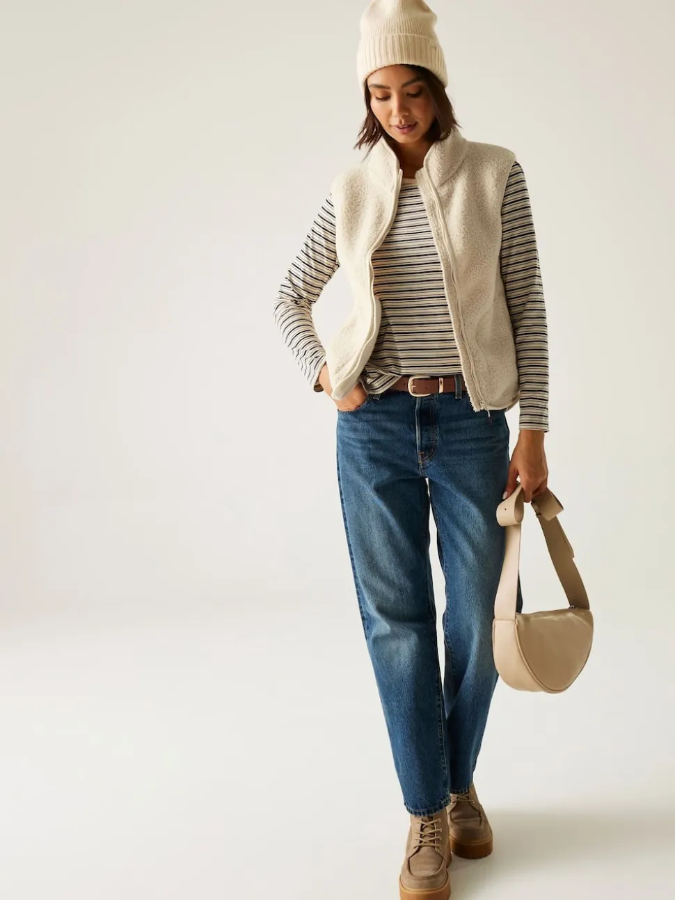 Regatta Cream Frankie Borg Bodywarmer Fleece