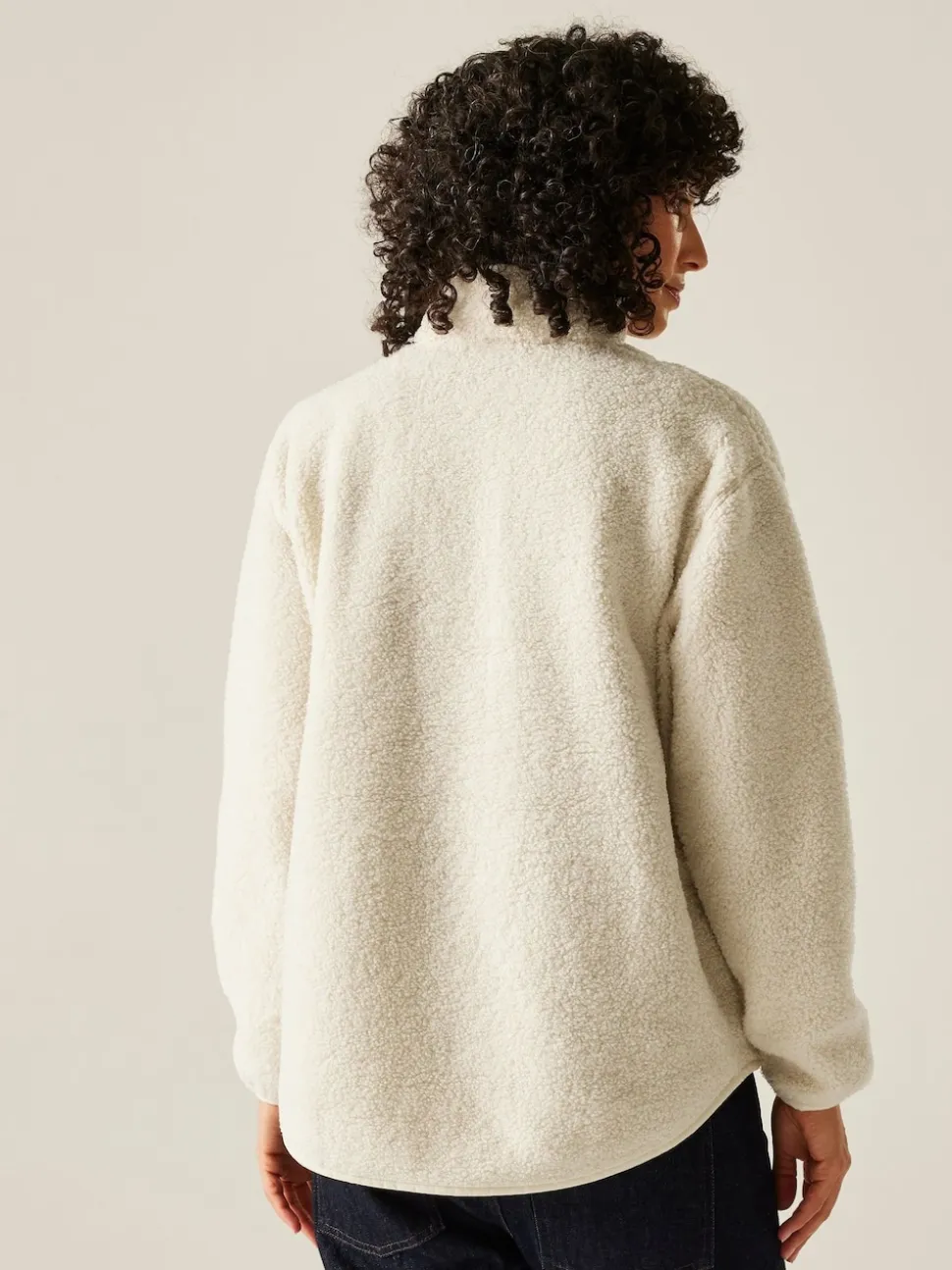 Regatta Cream Frankie Borg Half Zip Fleece