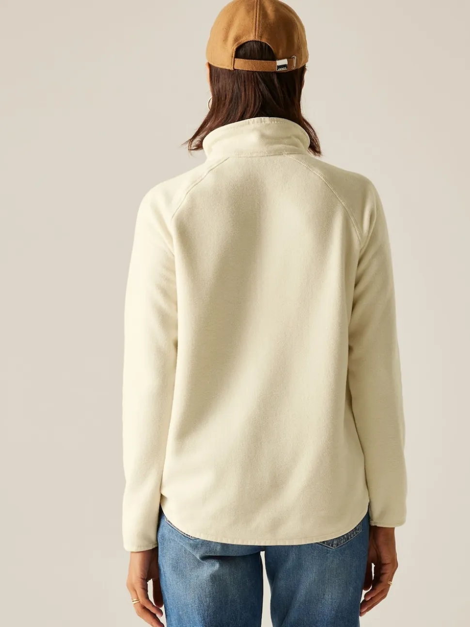Regatta Cream Womens Frankie Half Zip Fleece