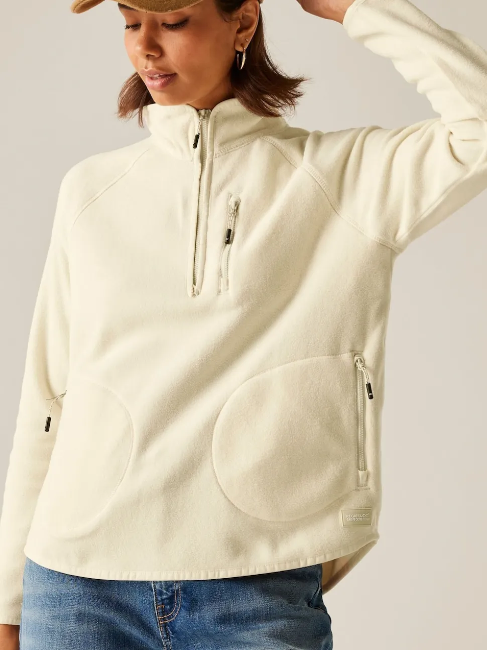 Regatta Cream Womens Frankie Half Zip Fleece
