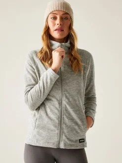 Regatta Grey Mayse Full Zip Marl Fabric Fleece