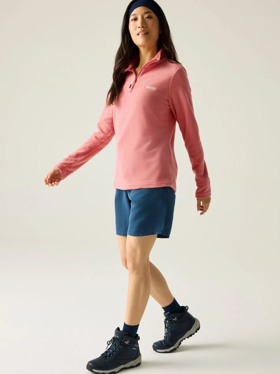 Regatta Light Pink Sweetheart Zip Neck Fleece