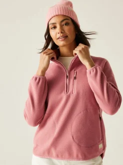 Regatta Pink Womens Frankie Half Zip Fleece