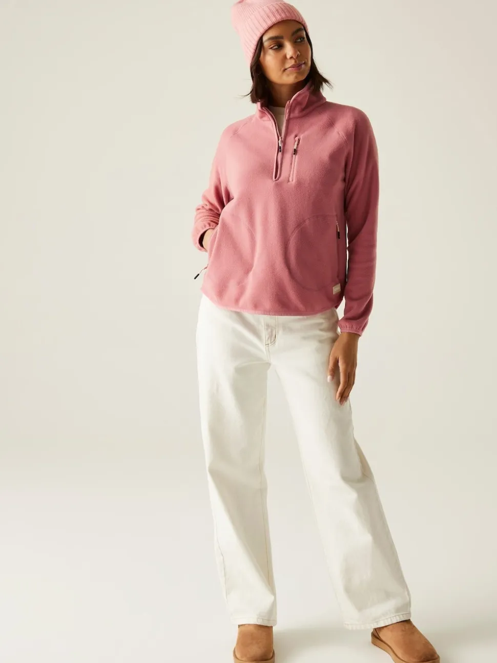 Regatta Pink Womens Frankie Half Zip Fleece