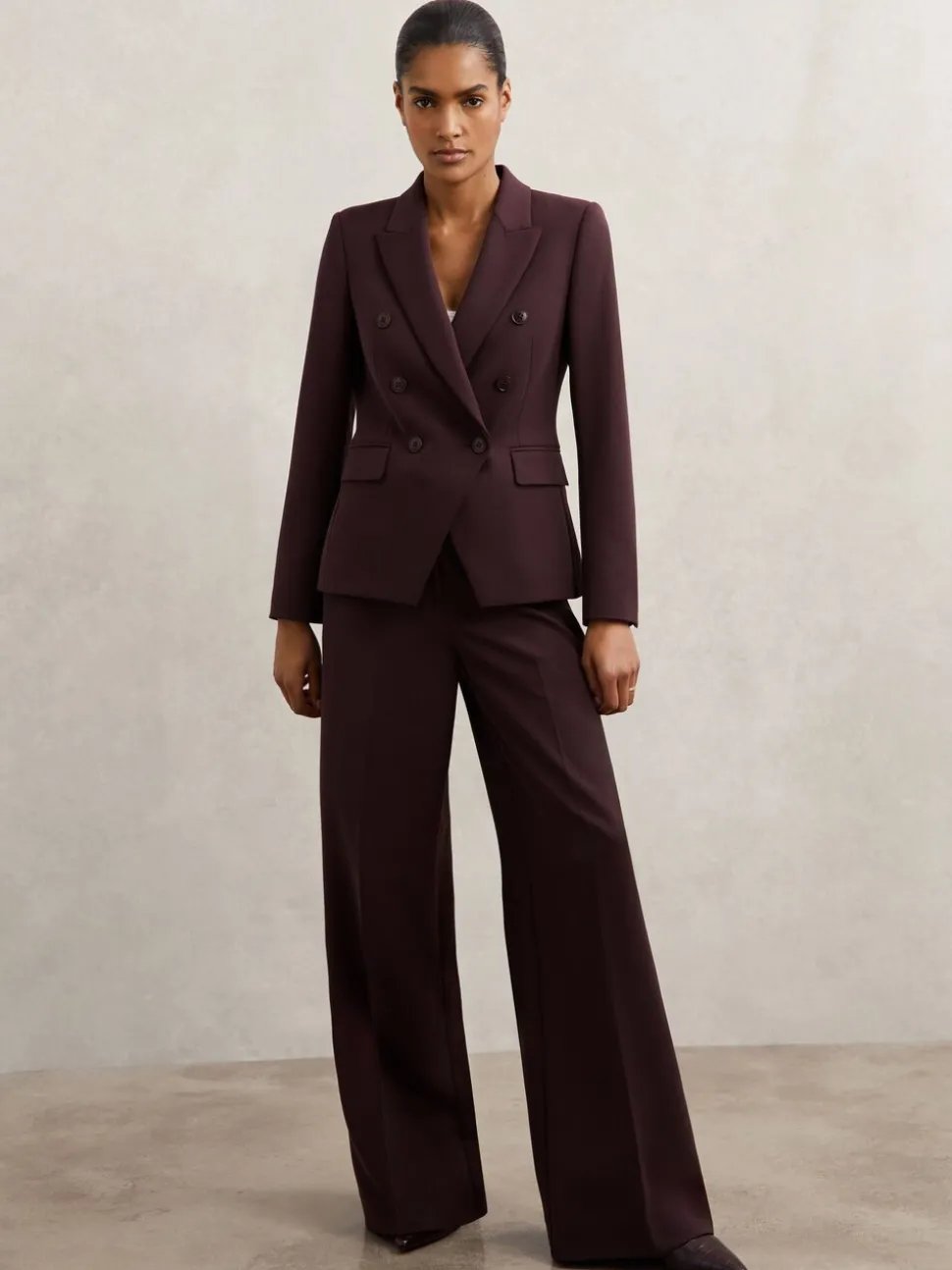 Reiss Berry Gabi Double-Breasted Suit Blazer