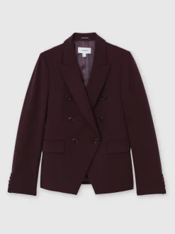 Reiss Berry Gabi Double-Breasted Suit Blazer