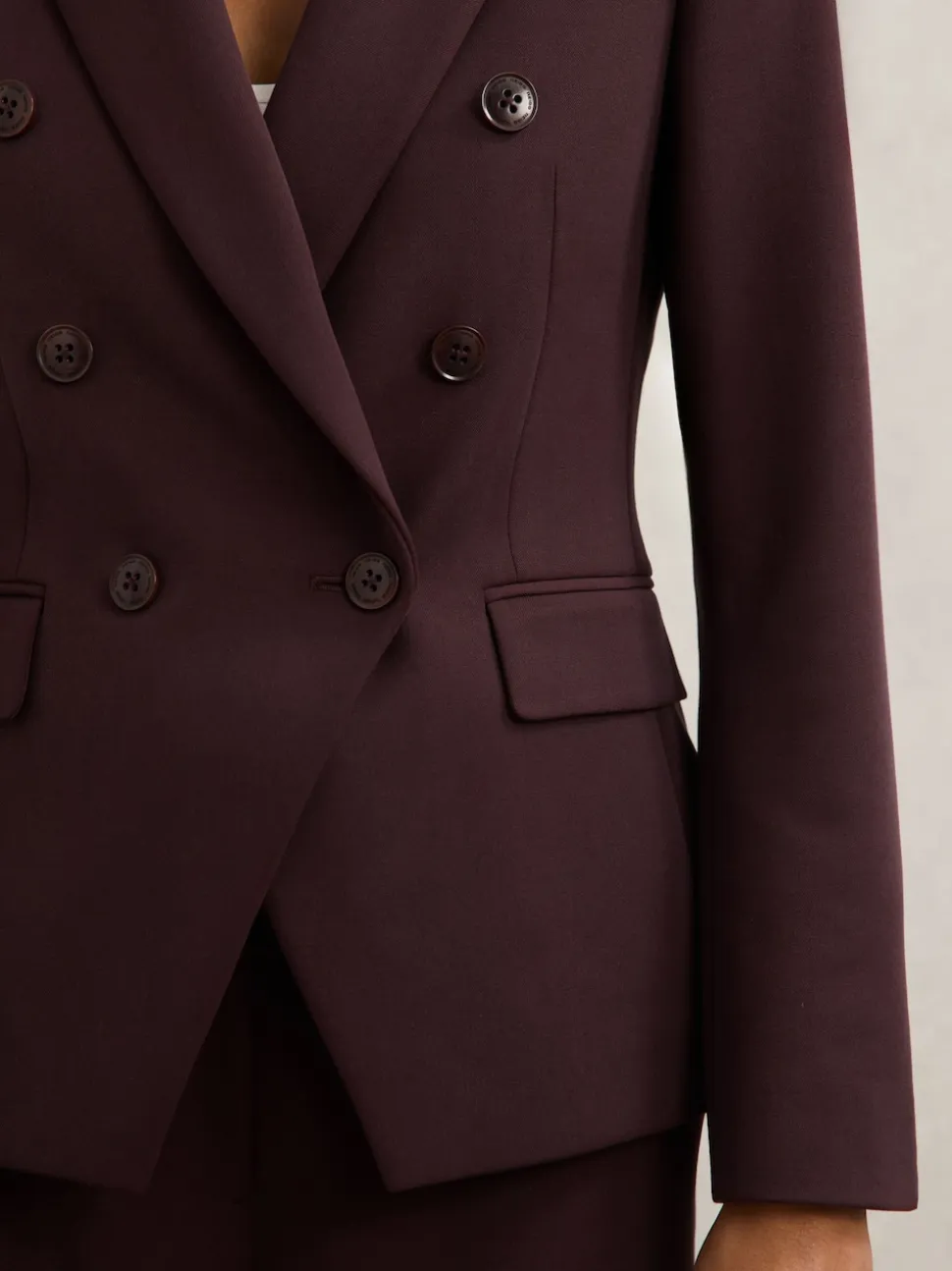 Reiss Berry Gabi Double-Breasted Suit Blazer