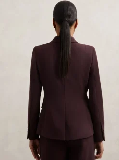 Reiss Berry Gabi Petite Double-Breasted Suit Blazer