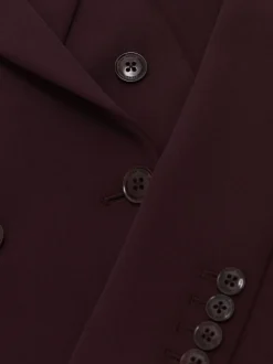 Reiss Berry Gabi Petite Double-Breasted Suit Blazer