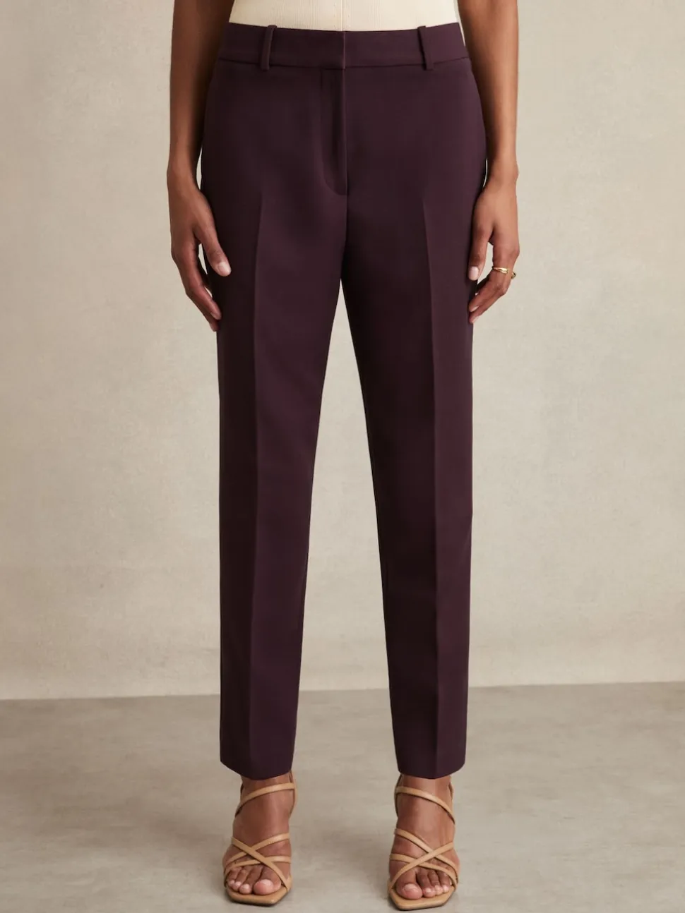 Reiss Berry Gabi Petite Slim-Fit Suit Trousers