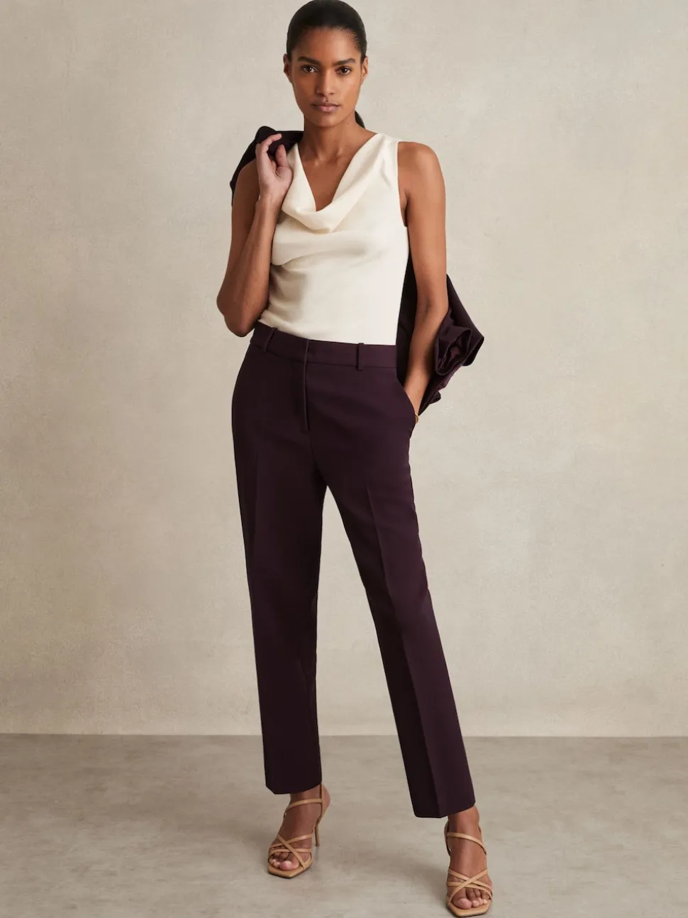Reiss Berry Gabi Slim-Fit Suit Trousers