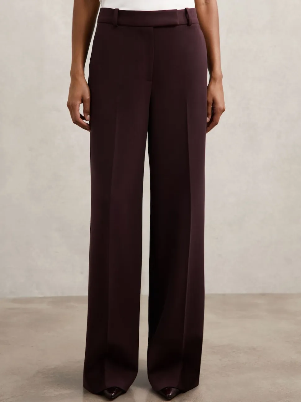Reiss Berry Gabi Wide-Leg Suit Trousers