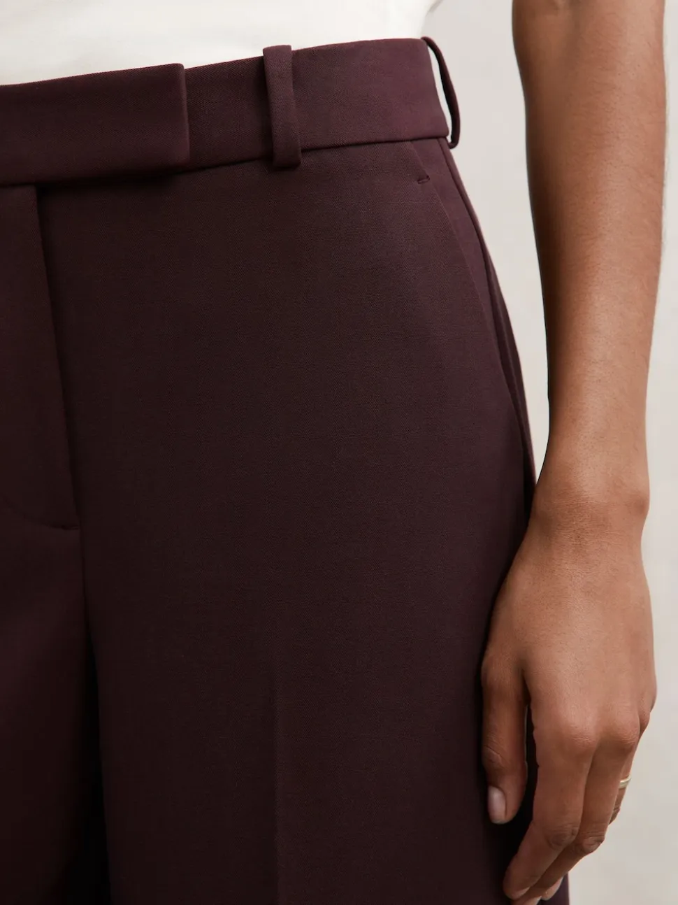 Reiss Berry Gabi Wide-Leg Suit Trousers
