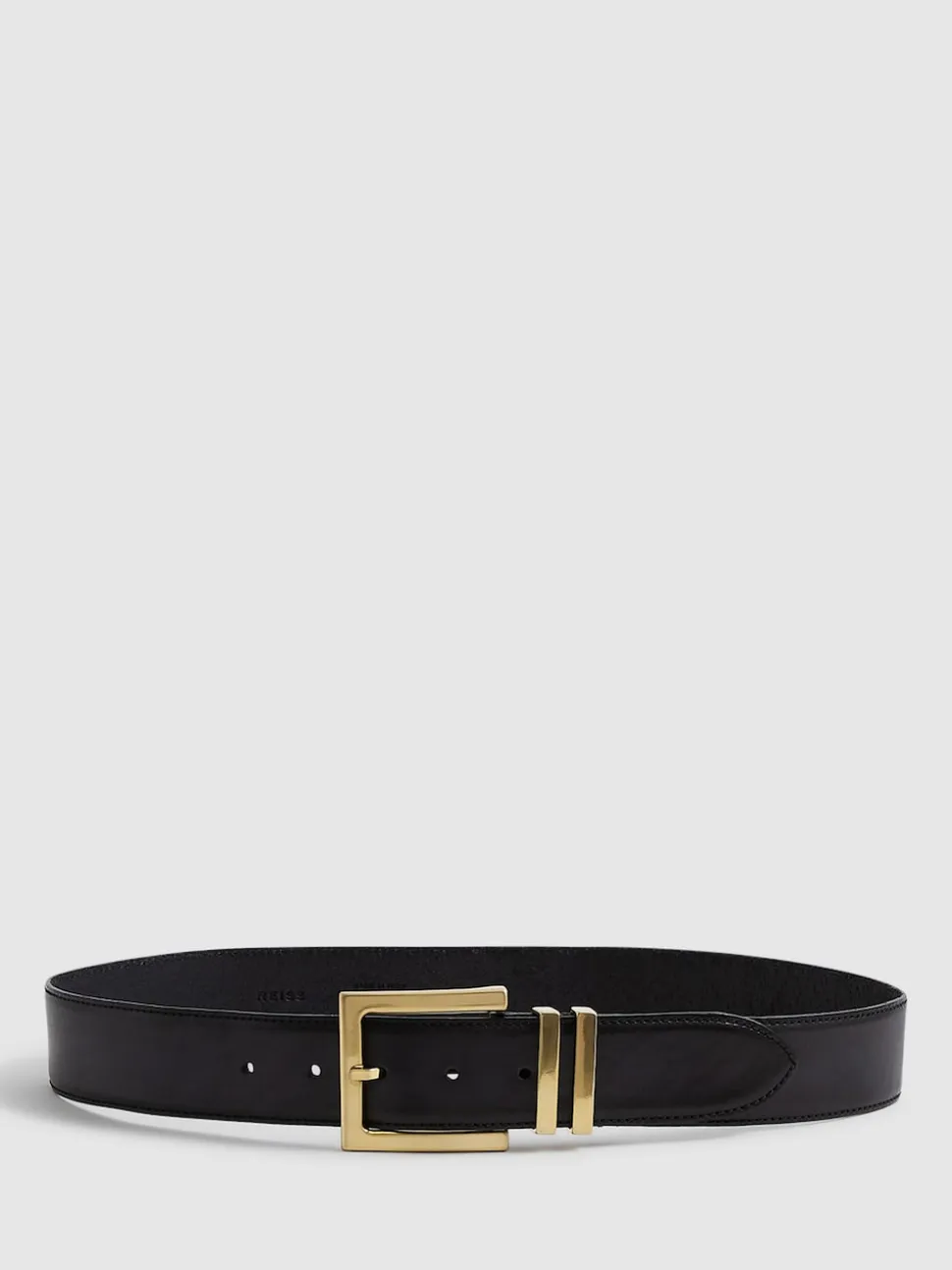 Reiss Black Brompton Leather Belt