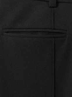 Reiss Black Claude High Rise Flared Trousers