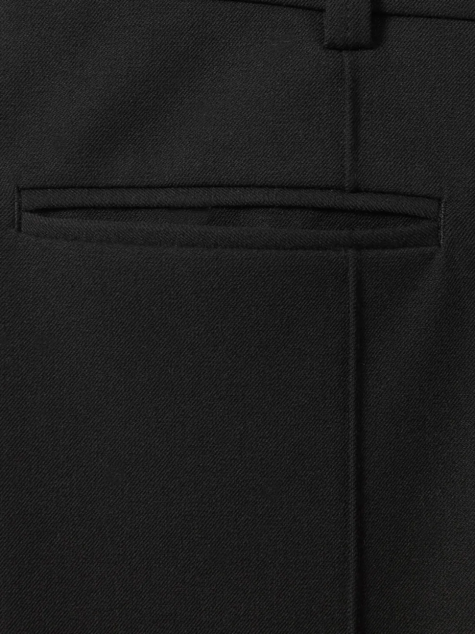 Reiss Black Claude High Rise Flared Trousers