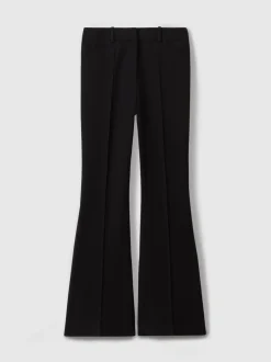 Reiss Black Gabi Flared Suit Trousers