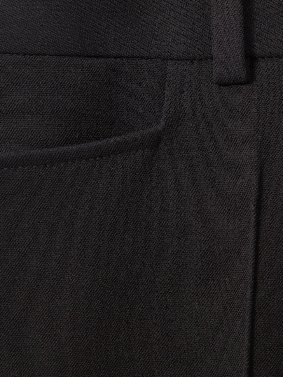 Reiss Black Gabi Flared Suit Trousers