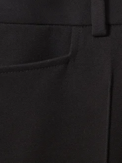 Reiss Black Gabi Petite Flared Suit Trousers