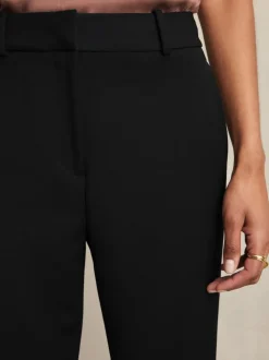 Reiss Black Gabi Petite Slim-Fit Suit Trousers