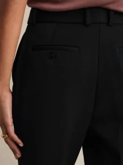 Reiss Black Gabi Petite Slim-Fit Suit Trousers