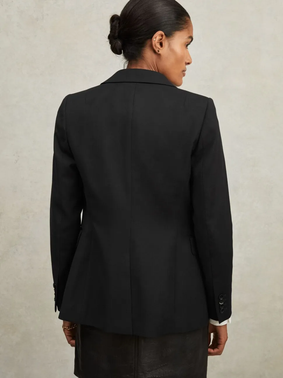 Reiss Black Haisley Petite Single Breasted Suit Blazer