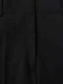 Reiss Black Haisley Wool-Blend Tailored Flared Suit Trousers