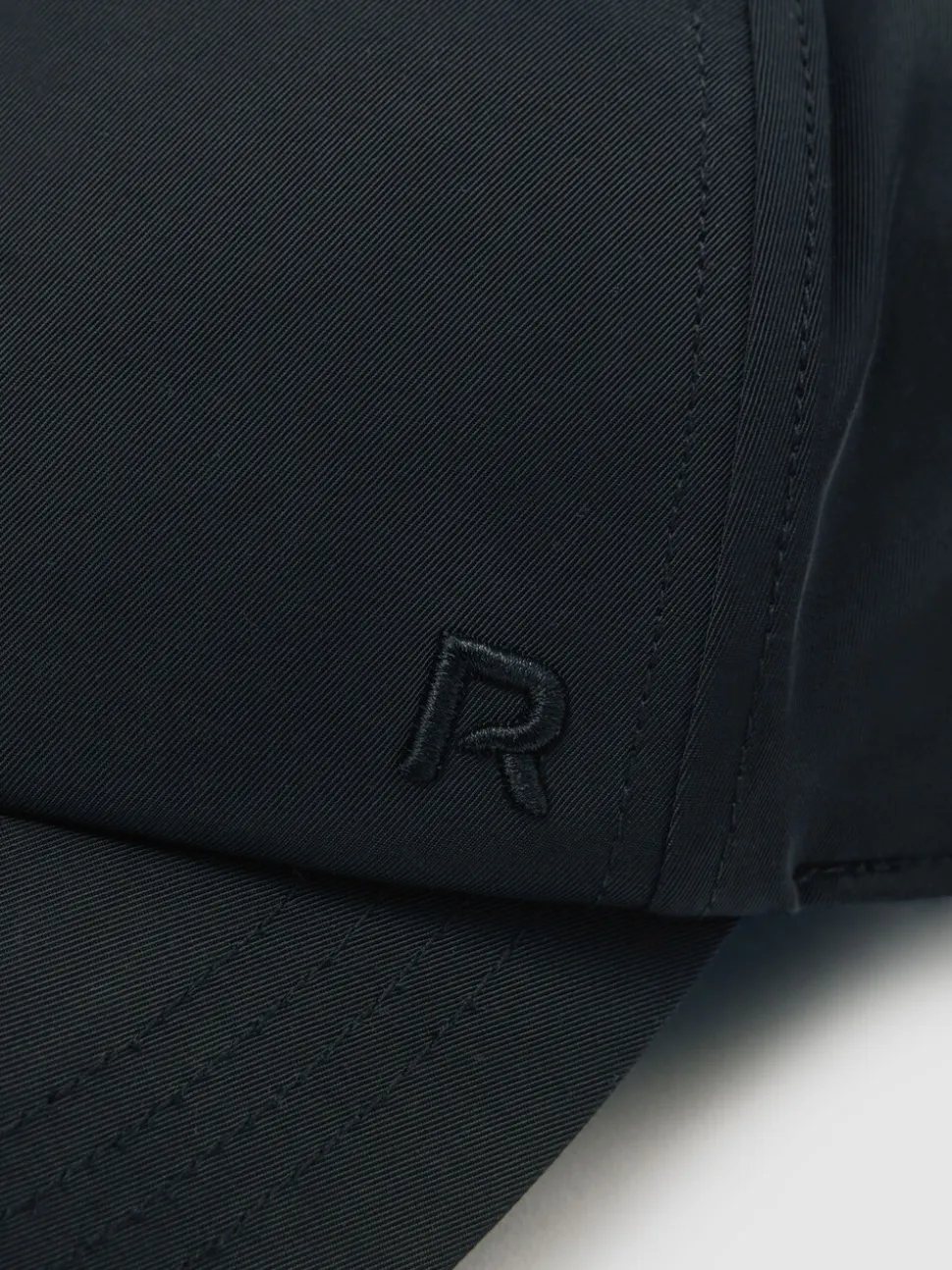 Reiss Black Nicole Logo-Embroidered Baseball Cap