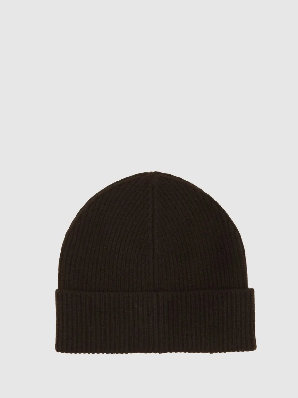 Reiss Chocolate Filipa Wool-Blend Tipped Beanie