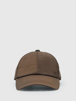 Reiss Chocolate Nicole Logo-Embroidered Baseball Cap