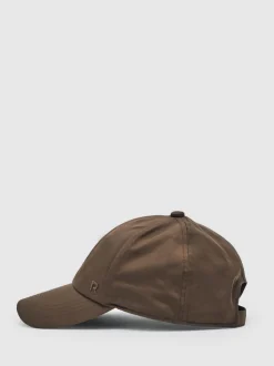 Reiss Chocolate Nicole Logo-Embroidered Baseball Cap