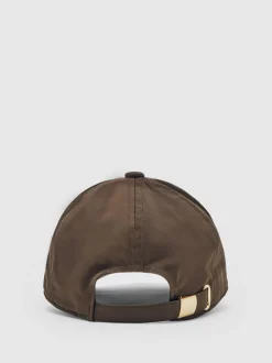 Reiss Chocolate Nicole Logo-Embroidered Baseball Cap