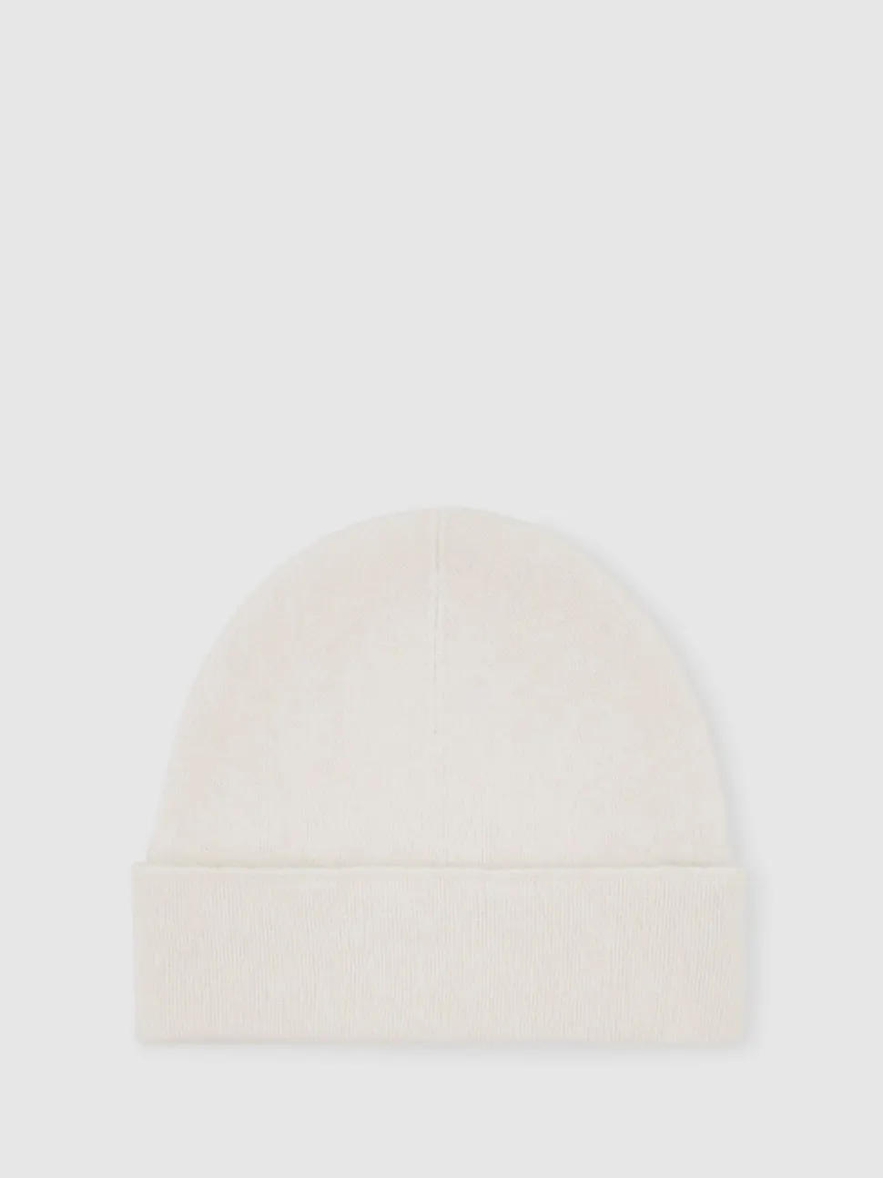 Reiss Cream Alba 100% Cashmere Beanie