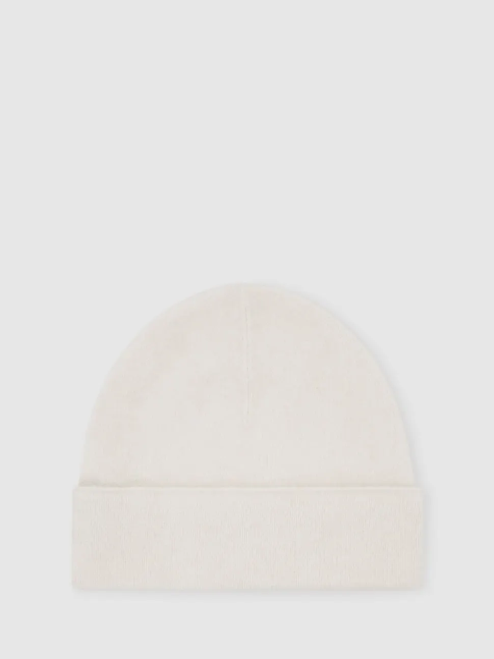 Reiss Cream Alba 100% Cashmere Beanie