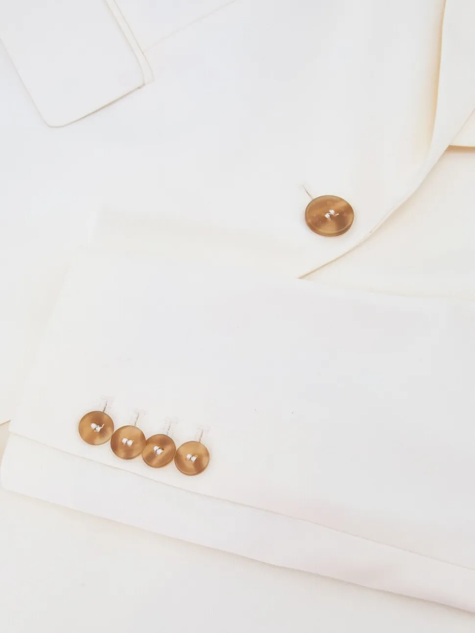 Reiss Cream Malin Single-Breasted Tailored Blazer